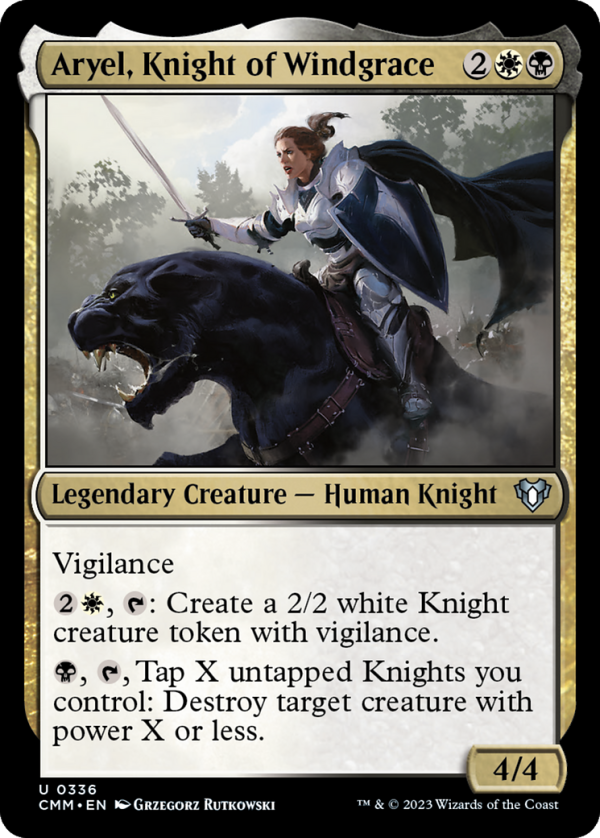 Aryel, Knight of Windgrace [Commander Masters] For Cheap