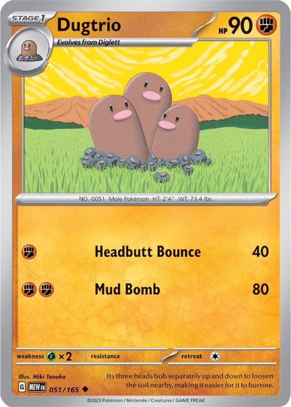 Dugtrio (051 165) [Scarlet & Violet 151] For Sale