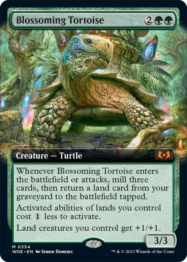 Blossoming Tortoise (Extended Art) [Wilds of Eldraine] Discount