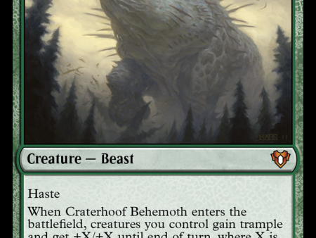 Craterhoof Behemoth [Commander Masters] Hot on Sale