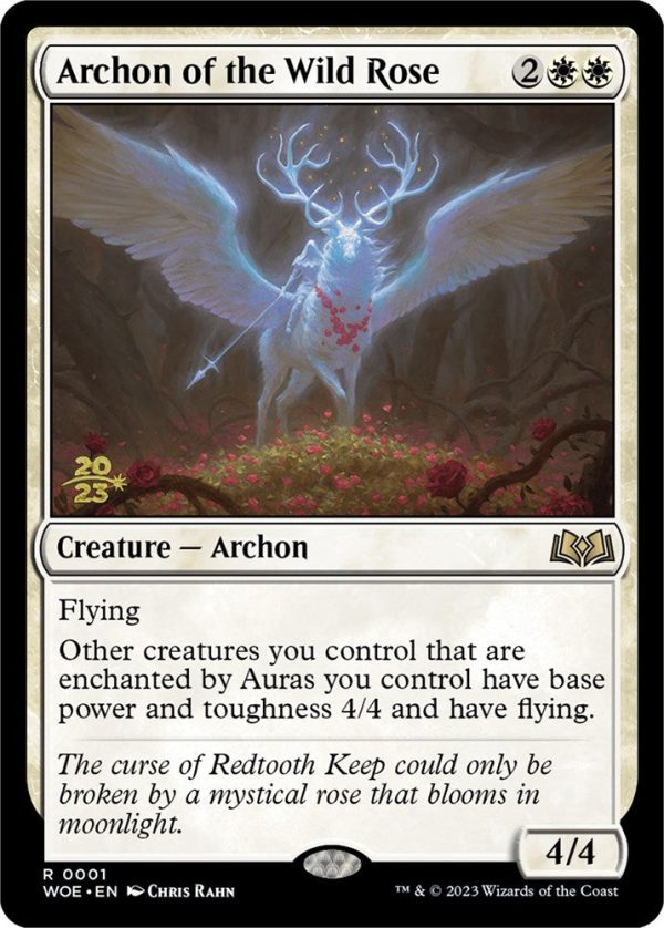 Archon of the Wild Rose [Wilds of Eldraine Prerelease Promos] Hot on Sale