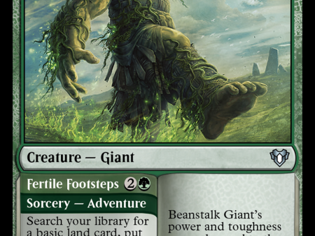 Beanstalk Giant    Fertile Footsteps [Commander Masters] Hot on Sale