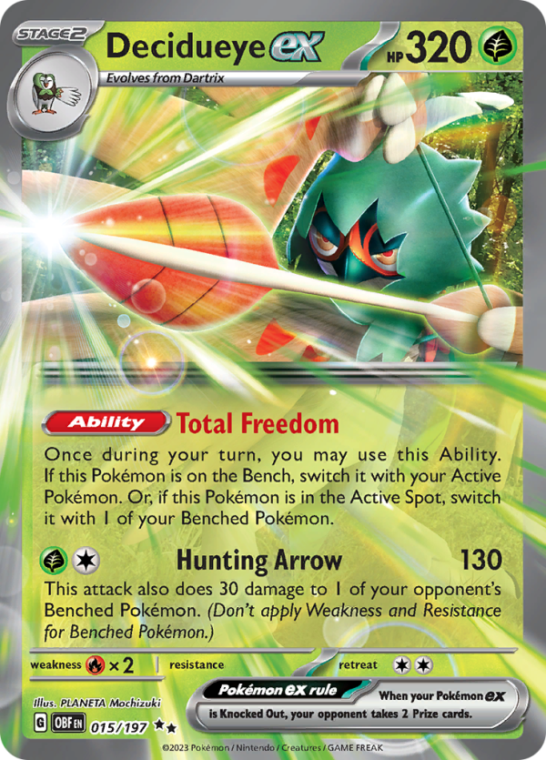 Decidueye ex (015 197) [Scarlet & Violet: Obsidian Flames] Hot on Sale