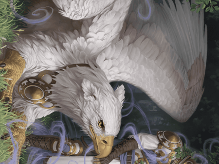 Dutiful Griffin Art Card (Gold-Stamped Signature) [Wilds of Eldraine Art Series] Online Sale