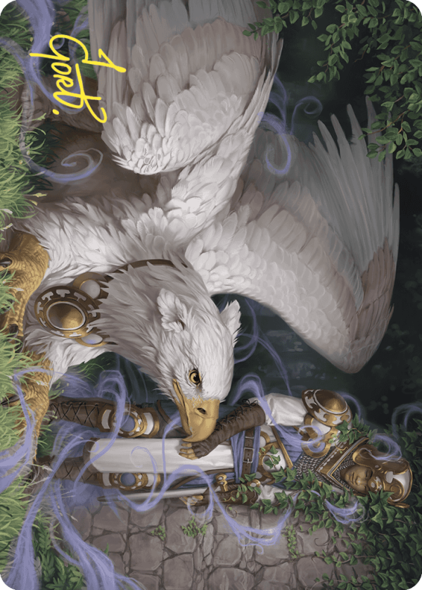 Dutiful Griffin Art Card (Gold-Stamped Signature) [Wilds of Eldraine Art Series] Online Sale