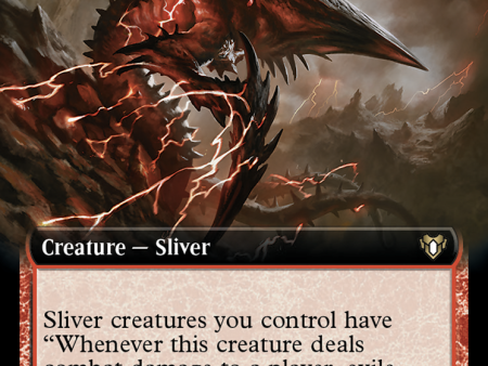 Capricious Sliver (Extended Art) [Commander Masters] on Sale