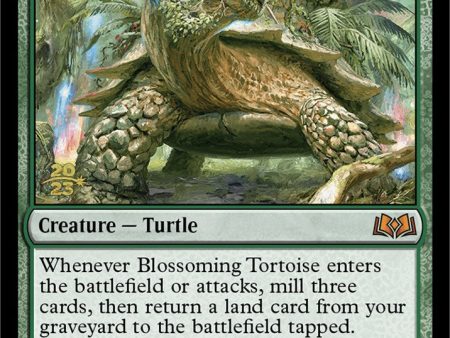 Blossoming Tortoise [Wilds of Eldraine Prerelease Promos] For Cheap