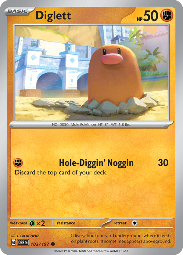 Diglett (103 197) [Scarlet & Violet: Obsidian Flames] Fashion