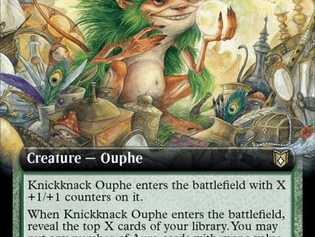 Knickknack Ouphe (Extended Art) [Wilds of Eldraine Commander] For Sale