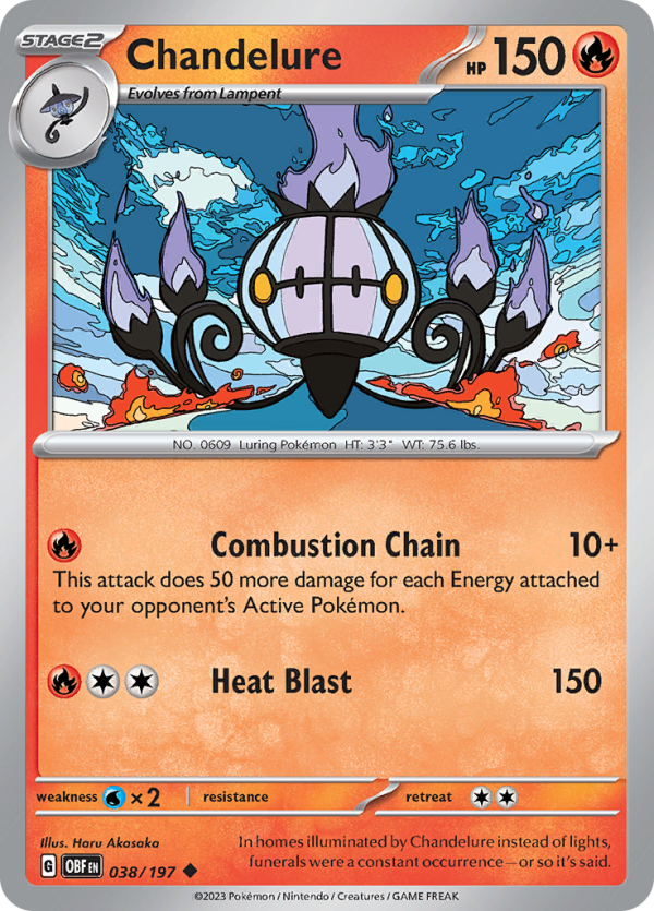 Chandelure (038 197) [Scarlet & Violet: Obsidian Flames] Sale