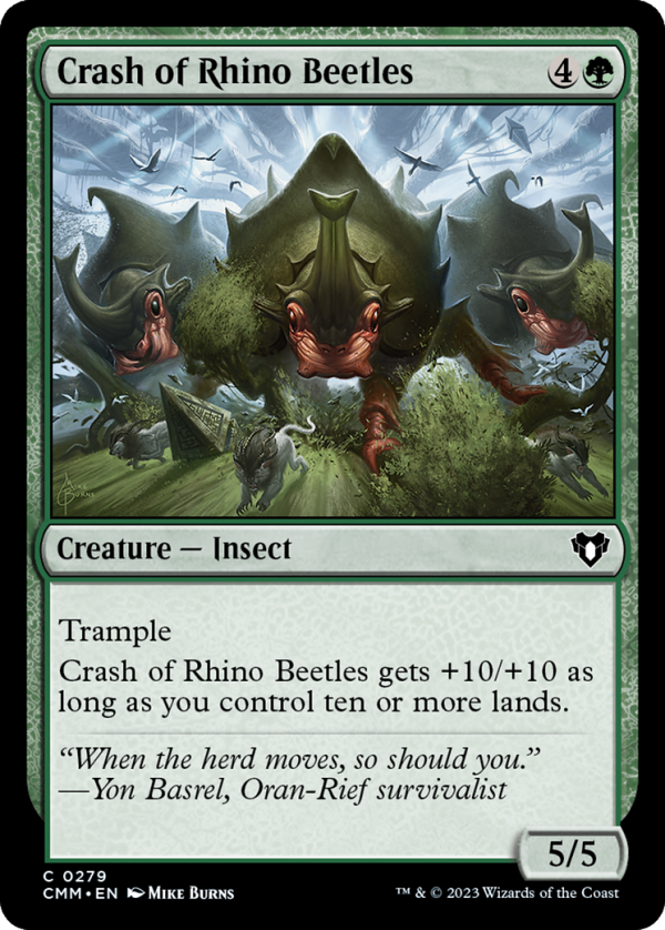 Crash of Rhino Beetles [Commander Masters] For Discount