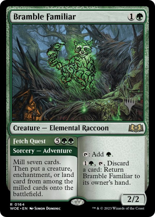 Bramble Familiar    Fetch Quest (Promo Pack) [Wilds of Eldraine Promos] For Sale