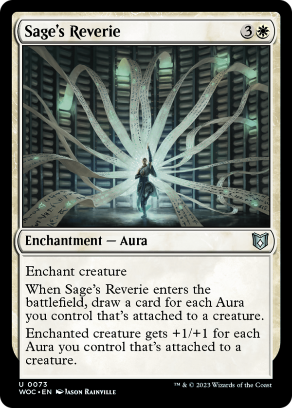 Sage s Reverie [Wilds of Eldraine Commander] Hot on Sale