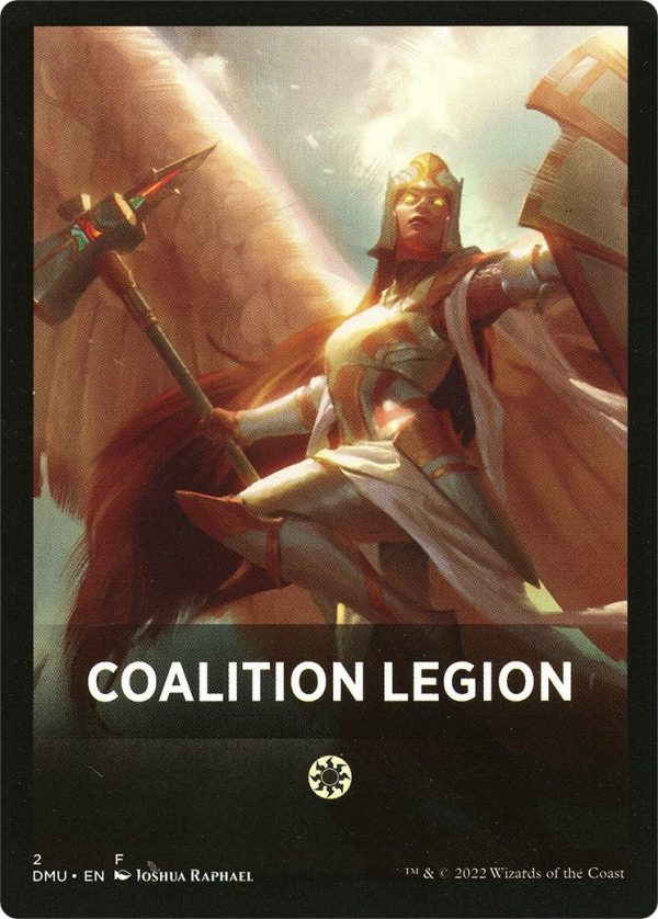 Coalition Legion Theme Card [Dominaria United Tokens] Hot on Sale