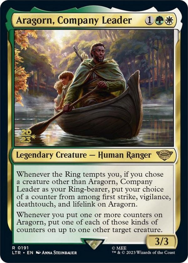 Aragorn, Company Leader [The Lord of the Rings: Tales of Middle-Earth Prerelease Promos] on Sale