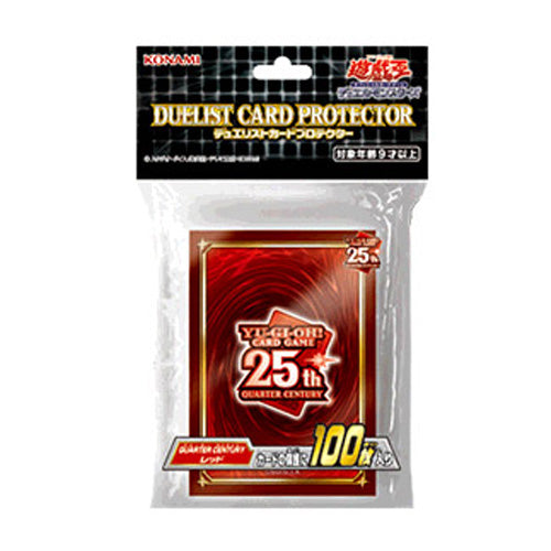 YuGiOh Konami 25th Anniversary Quarter Century 100pcs Sleeves Red Online