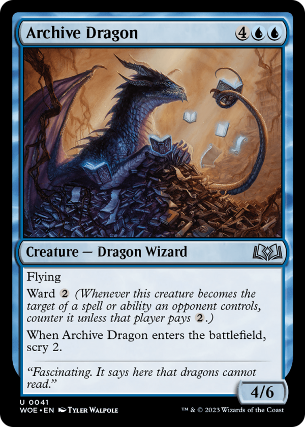 Archive Dragon [Wilds of Eldraine] Sale