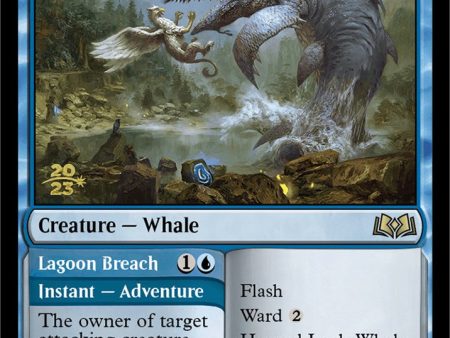 Horned Loch-Whale    Lagoon Breach [Wilds of Eldraine Prerelease Promos] For Sale