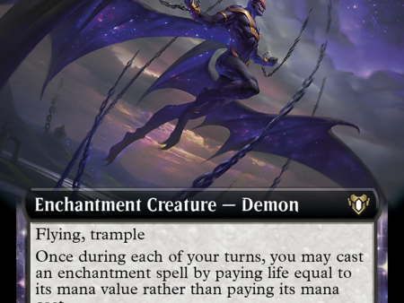 Demon of Fate s Design (Extended Art) [Commander Masters] For Discount