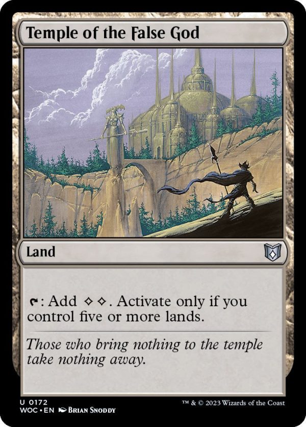 Temple of the False God [Wilds of Eldraine Commander] Cheap