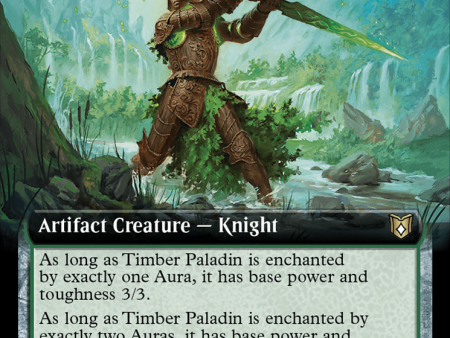 Timber Paladin (Extended Art) [Wilds of Eldraine Commander] on Sale