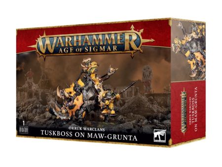 Age of Sigmar - Orruk Warclans: Tuskboss on Maw-grunta For Sale