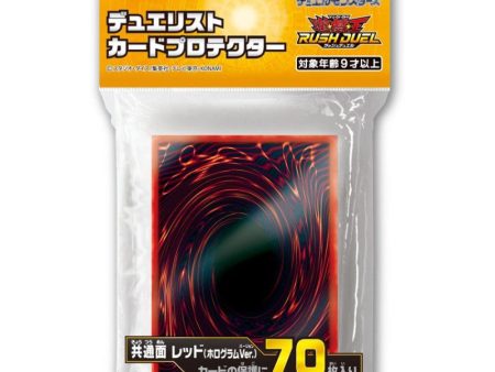 YuGiOh Konami Rush Duel Red Card Back Sleeves 70 pc Sale