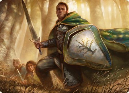 Boromir, Warden of the Tower Art Card [The Lord of the Rings: Tales of Middle-earth Art Series] For Sale