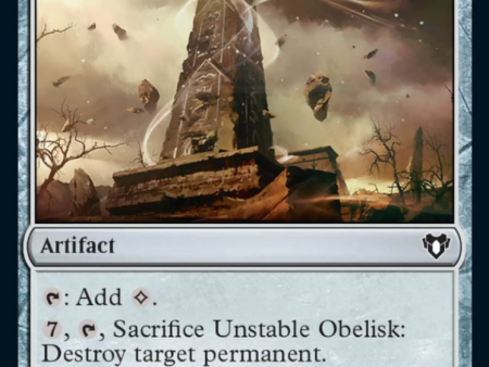 Unstable Obelisk [Commander Masters] on Sale