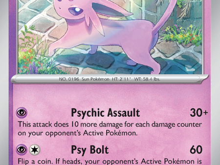 Espeon (086 197) [Scarlet & Violet: Obsidian Flames] Cheap