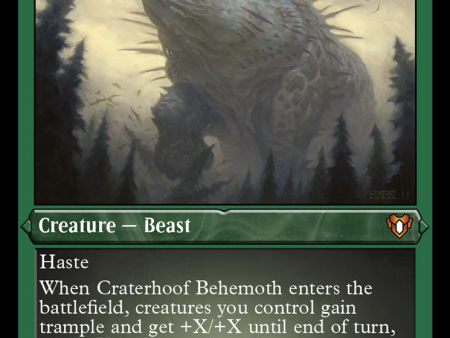 Craterhoof Behemoth (Foil Etched) [Commander Masters] Online Hot Sale