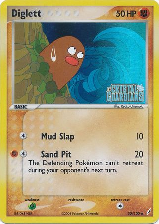 Diglett (50 100) (Stamped) [EX: Crystal Guardians] Sale