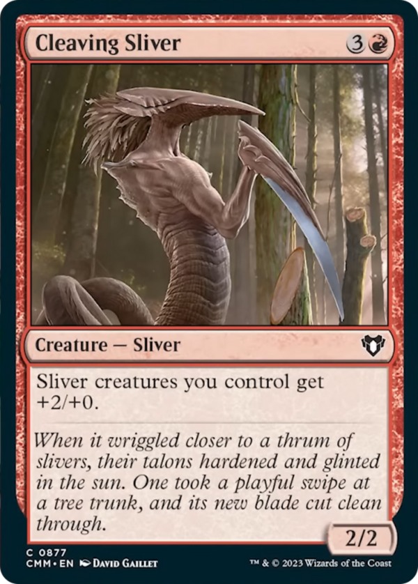 Cleaving Sliver [Commander Masters] Online Sale