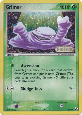 Grimer (54 92) (Stamped) [EX: Legend Maker] on Sale