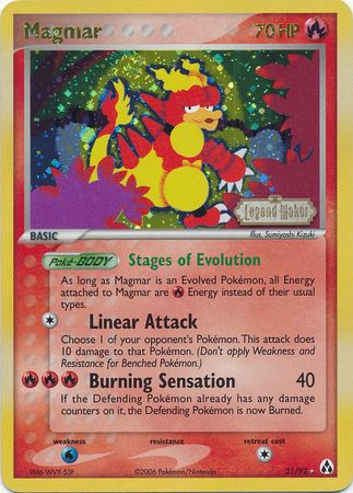 Magmar (21 92) (Stamped) [EX: Legend Maker] Discount