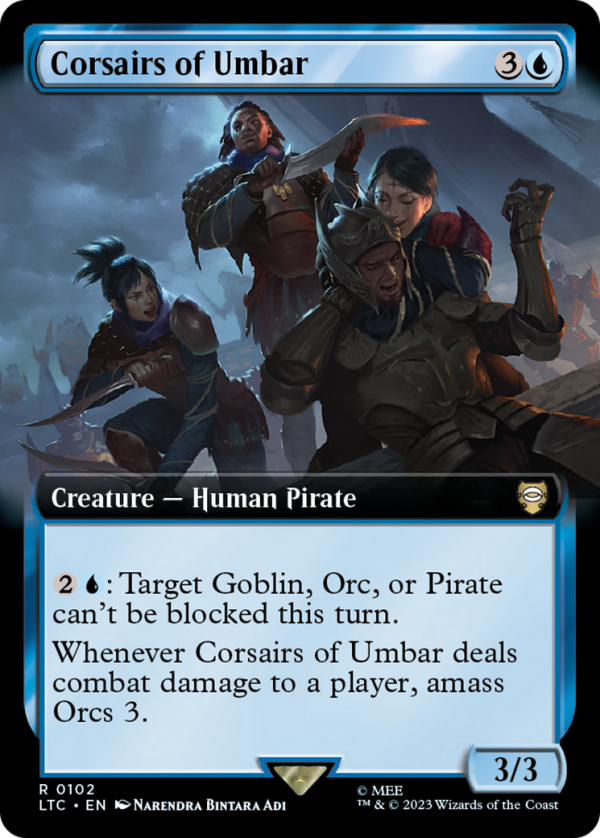 Corsairs of Umbar (Extended Art) [The Lord of the Rings: Tales of Middle-Earth Commander] Cheap