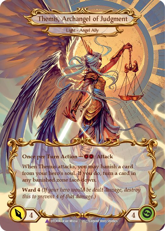 Figment of Judgment    Themis, Archangel of Judgment (Marvel) [DTD006] (Dusk Till Dawn)  Cold Foil For Discount