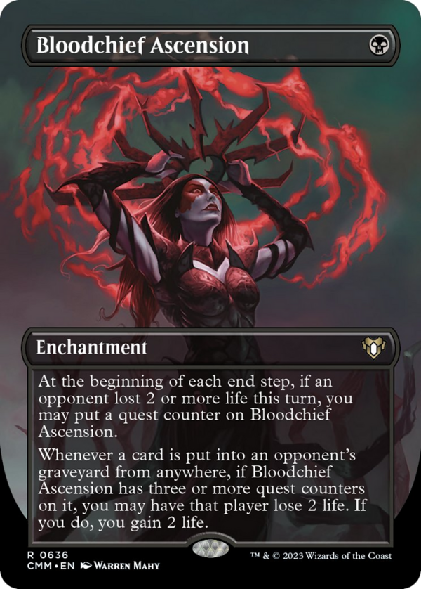 Bloodchief Ascension (Borderless Alternate Art) [Commander Masters] Hot on Sale