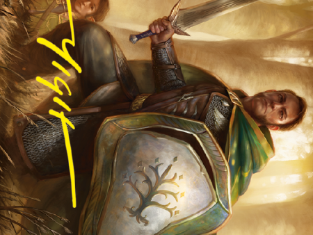 Boromir, Warden of the Tower Art Card (Gold-Stamped Signature) [The Lord of the Rings: Tales of Middle-earth Art Series] Supply