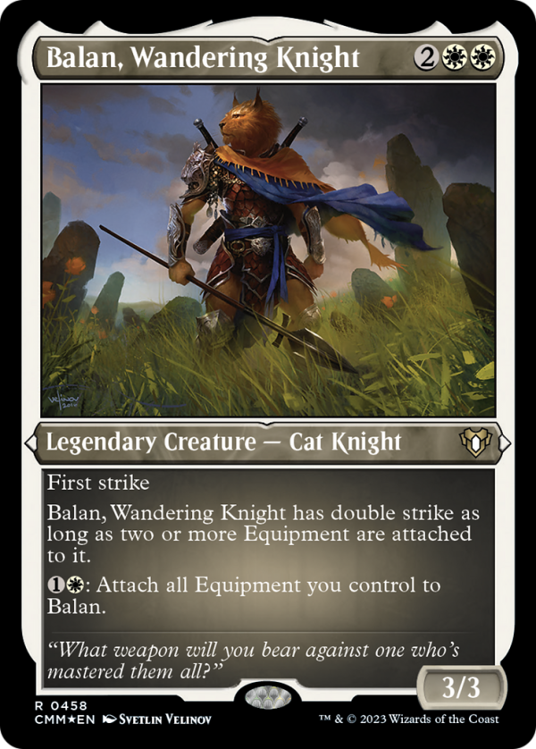 Balan, Wandering Knight (Foil Etched) [Commander Masters] Online now