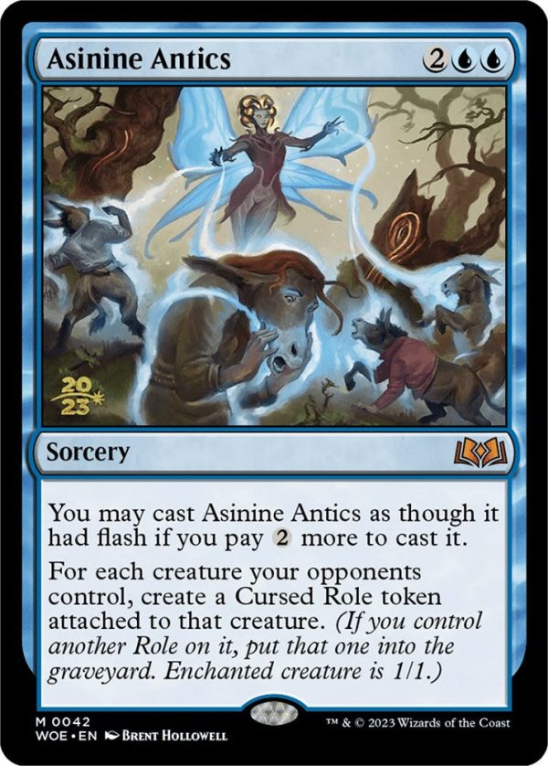 Asinine Antics [Wilds of Eldraine Prerelease Promos] Online now