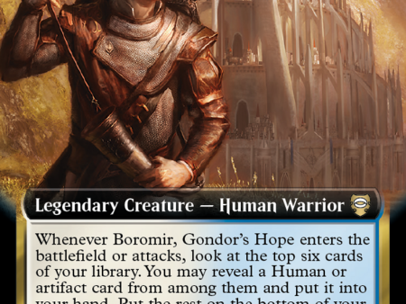 Boromir, Gondor s Hope (Extended Art) [The Lord of the Rings: Tales of Middle-Earth Commander] Sale