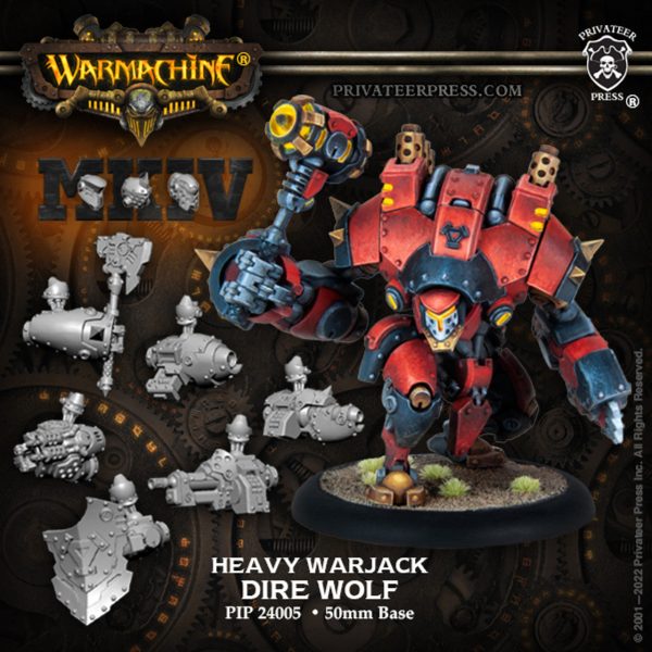 Warmachine MK IV: Khador Winter Korps Dire Wolf Heavy Warjack Supply