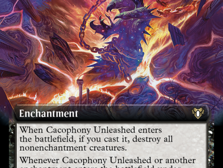 Cacophony Unleashed (Extended Art) [Commander Masters] on Sale