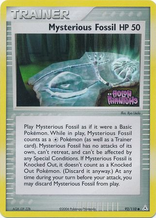 Mysterious Fossil (92 110) (Stamped) [EX: Holon Phantoms] Online now