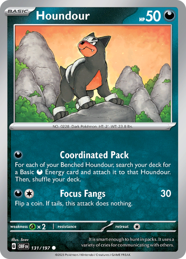 Houndour (131 197) [Scarlet & Violet: Obsidian Flames] For Sale