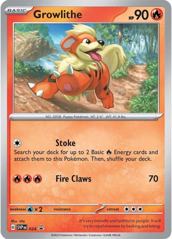 Growlithe (024) [Scarlet & Violet: Black Star Promos] on Sale