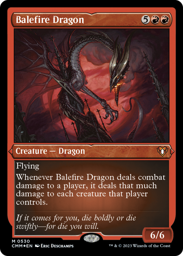 Balefire Dragon (Foil Etched) [Commander Masters] Online