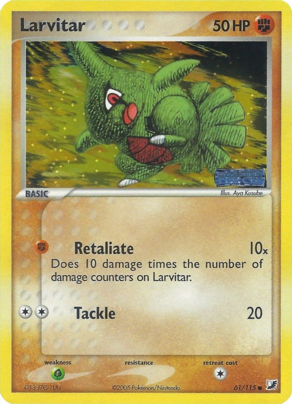 Larvitar (61 115) (Stamped) [EX: Unseen Forces] For Cheap