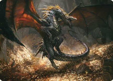 Cavern-Hoard Dragon Art Card [The Lord of the Rings: Tales of Middle-earth Art Series] For Sale